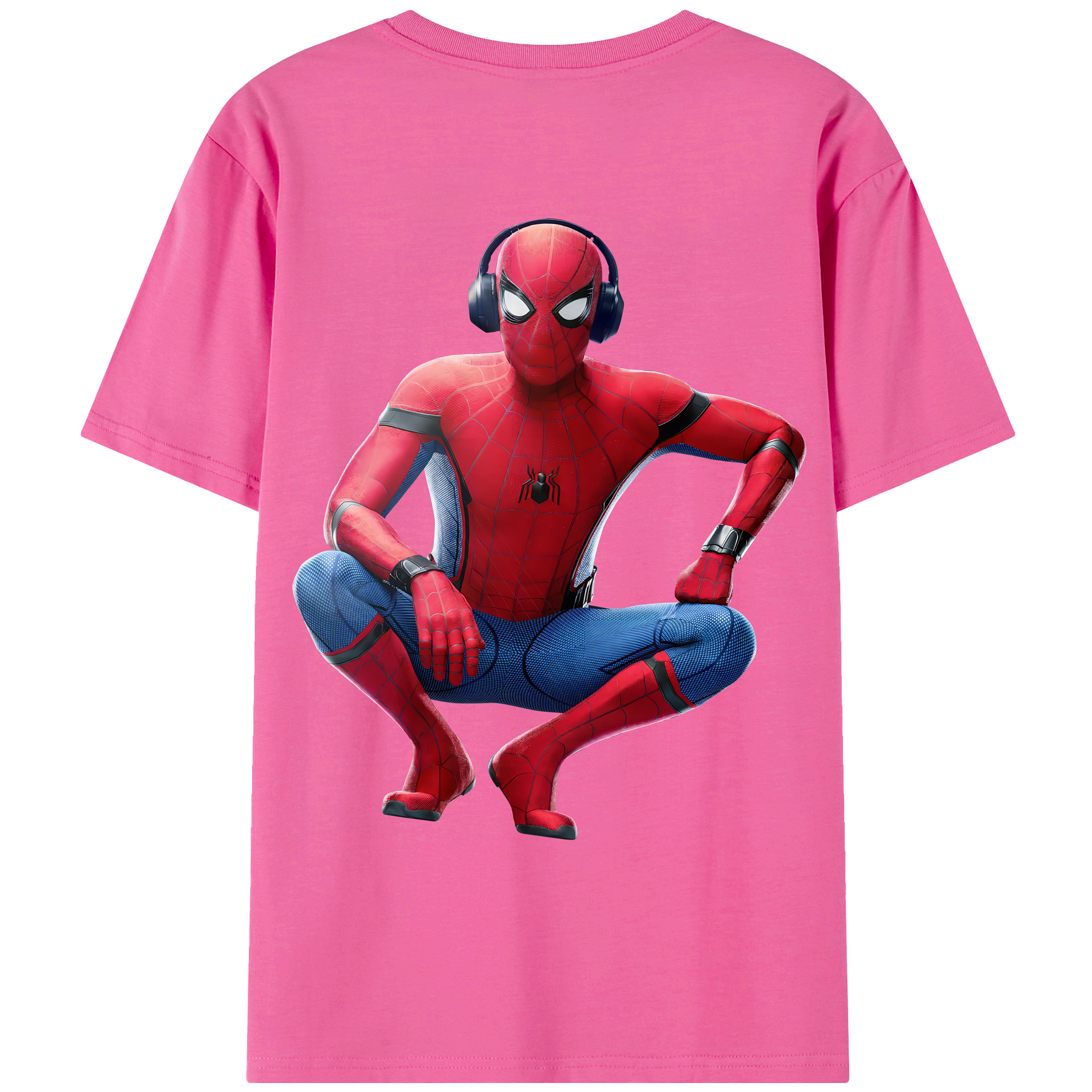 （画像用） Spider Man スパイダーマン レディース半袖Tシャツ(バックプリント)